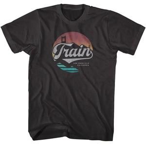 Train Golden Gate Sunset Unisex T Shirt